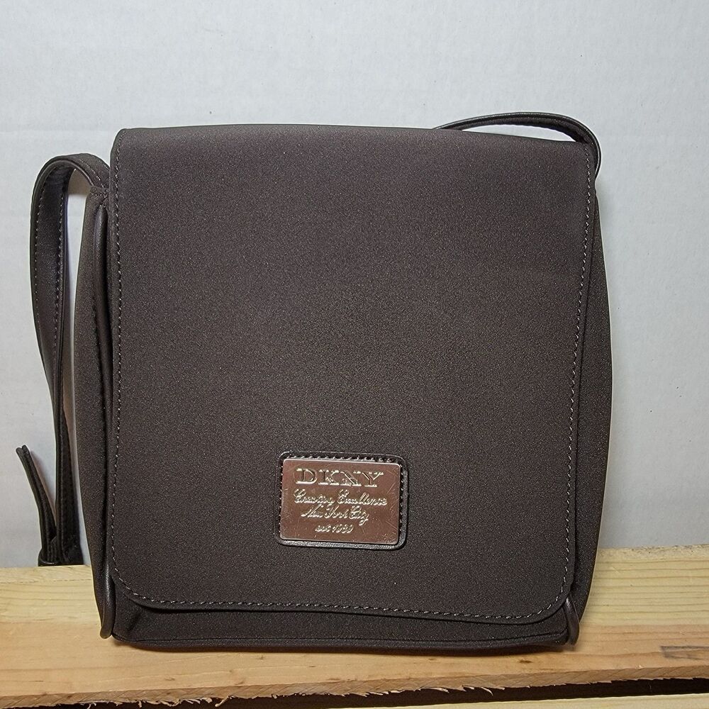 DKNY Small Cross Body Purse Brown Thin Strap